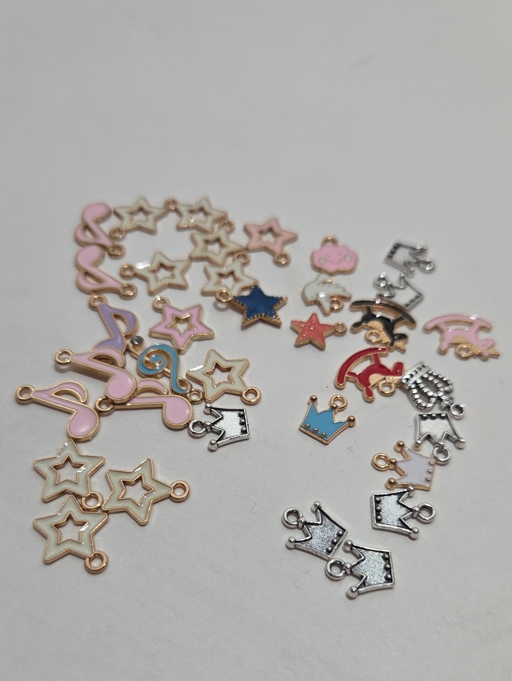 Kids Charm Assortment - Cute Star, Crown & Music Charms